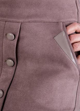 Женская замшевая юбка размеры 44-548 фото