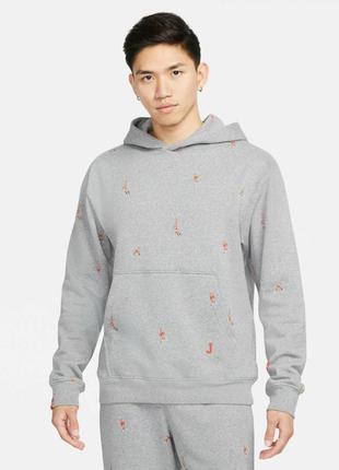 Худи кофта nike jordan essentials pullover hoodie carbon heather grey балахон dc9707-063 оригинал1 фото