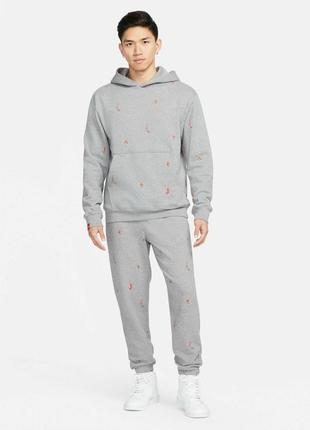 Худи кофта nike jordan essentials pullover hoodie carbon heather grey балахон dc9707-063 оригинал5 фото