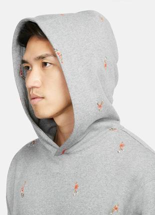 Худи кофта nike jordan essentials pullover hoodie carbon heather grey балахон dc9707-063 оригинал6 фото