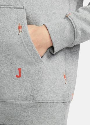 Худи кофта nike jordan essentials pullover hoodie carbon heather grey балахон dc9707-063 оригинал7 фото