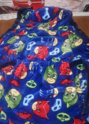 Теплющий дитячий байковий халат на 3-5 рочків для хлопчиків2 фото