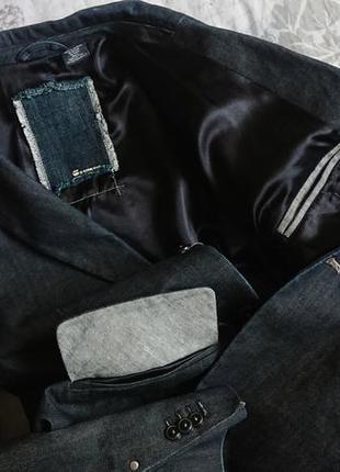 Брендовий фірмовий джинсовий котоновий піджак g-star raw,оригінал.8 фото