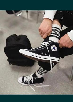 Кеди унісекс converse chuck taylor all star hi black m9160c1 фото