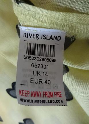 Блуза из натуральной ткани river island", р.16-183 фото