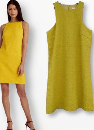 Шикарное яркое платье из натуральной ткани h&m