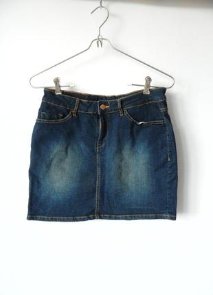 Джинсовая юбка спідниця джинс літо лето