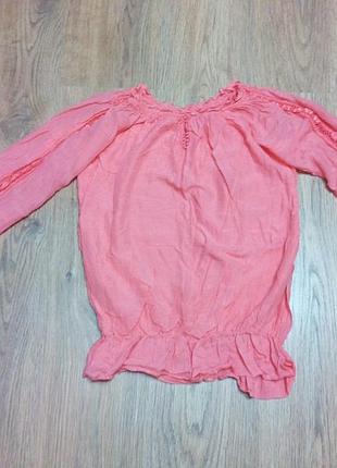 Блуза коралловая р. 42-46