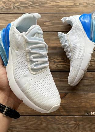 Кроссовки nike air max 270 white blue 28.5 см кросівки