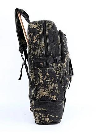 Большой прочный тактический мужской рюкзак goldbi хаки, 60 литров вместительный с расширением туристический5 фото