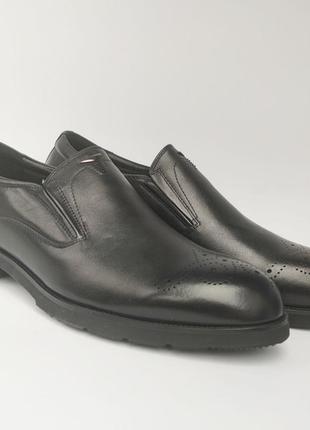 Шкіряні чоловічі туфлі класичні на шнурках 212662 40