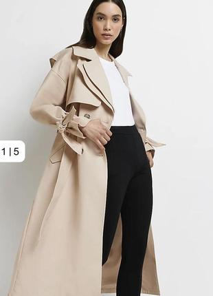 Тренч trench coat великобританія river island oversize m-xl , тренч , плащ