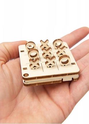 Игра "крестики-нолики" деревянный 3d пазл