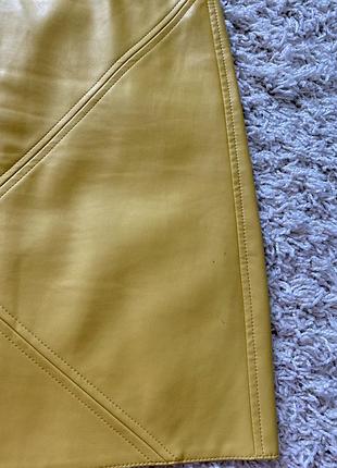 Спідниця еко шкіра zara 3