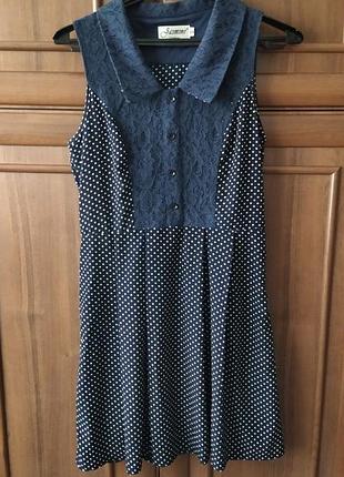 Плаття шовк легеньке в горошок jasmine london