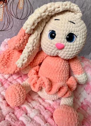 Зайка іграшка ручної роботи3 фото