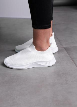 Жіночі легкі білі кросівки женские белые кроссовки8 фото
