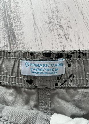 Крутые котон шорты primark 3-4года 2
