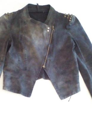 Джинсовая куртка - косуха lmode размер по бирке  l1 фото