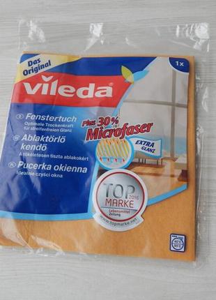 Серветка для полірування вікон microfibre vileda