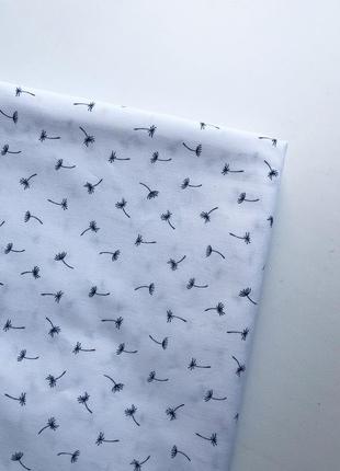 Хлопковая пеленка 100*80 белая одуванчики пелюшка