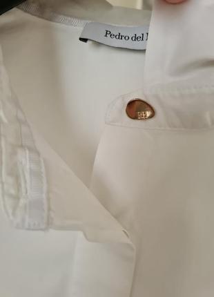 Белая рубашка pedro del hierro6 фото