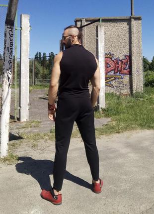 Чоловічі штани літні. стильні, чорні, дуже високої якості. бренд від alexandr tiko2 фото