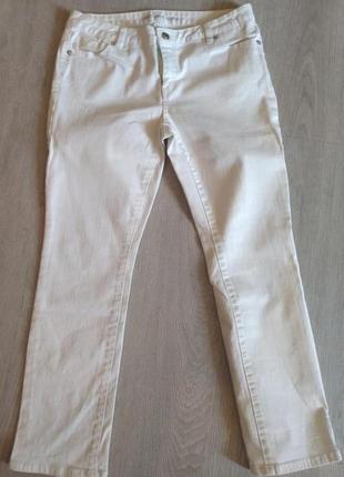 Прямые классические женские белые джинсы michael kors. размер 41 фото