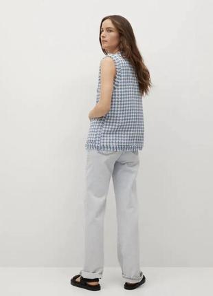 Стильная твидовая жилетка mango