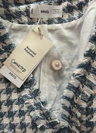 Стильная твидовая жилетка mango