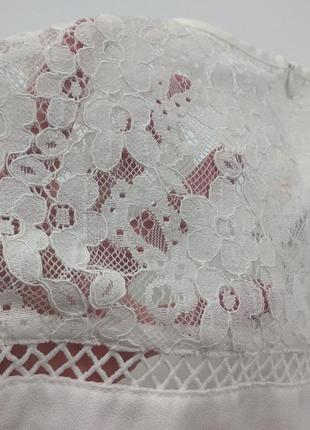 Сукня nelly біле з мереживом 405 фото