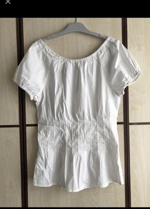 Блуза біла бавовняна6 фото