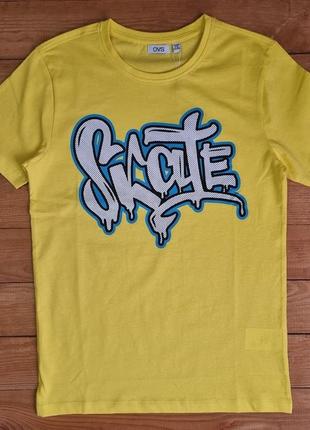 Футболка для мальчика, рост 152, цвет желтый