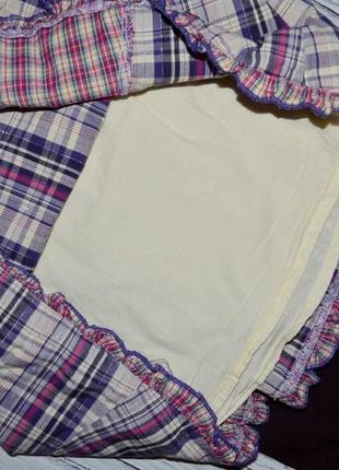 5 - 6 лет 110 - 116 см платье туника рубашка блузка для модниц обалденно модная и эффектная клетка5 фото