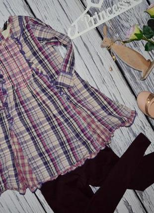 5 - 6 лет 110 - 116 см платье туника рубашка блузка для модниц обалденно модная и эффектная клетка3 фото