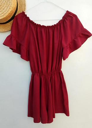 Шикарний ромпер винного кольору італія р м