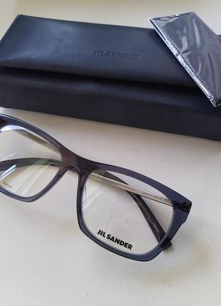 Новая оправа jil sander очки премиум оригинал сине-серая полупрозрачная