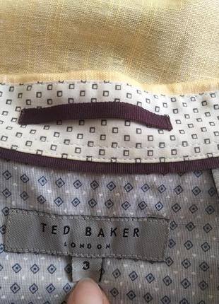 Рубашка ted baker  лен хлопок8 фото