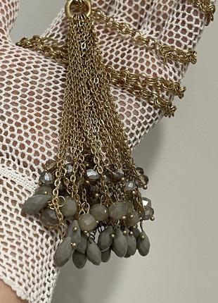 Кольє підвіска намисто натуральні камені італія3 фото