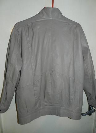 Кожаная,натуральная куртка,кофе с молоком,большого размера,milan,пакистан4 фото