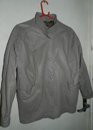 Кожаная,натуральная куртка,кофе с молоком,большого размера,milan,пакистан3 фото
