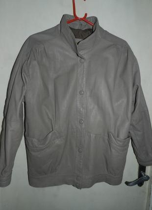 Кожаная,натуральная куртка,кофе с молоком,большого размера,milan,пакистан6 фото