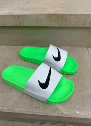 Шлепанцы шлепки босоножки женские nike slides белые / шльопанці босоніжки женские найк білі5 фото