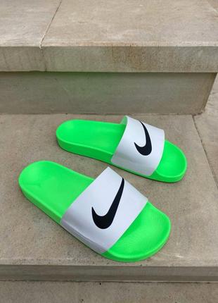 Шлепанцы шлепки босоножки женские nike slides белые / шльопанці босоніжки женские найк білі8 фото