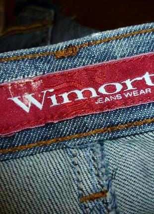 Джинсовые короткие шорты wimort jeans wear синие8 фото