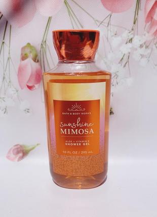 Гель для душу sunshine mimosa від bath and body worksя душа