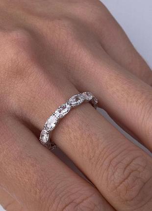 Ніжна срібна каблучка в стилі мінімалізм, 925, срібло