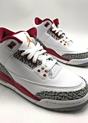 Кроссовки nike air jordan 3 retro оригинал cardinal red 398614-126