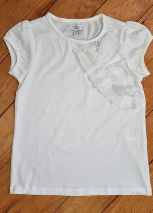 Футболка для девочки, рост 116, цвет белый