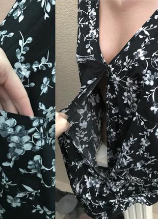 Нова ,штапельная блуза, довгий рукав,сорочка на запах,віскоза 100%,великий розмір, tu2 фото